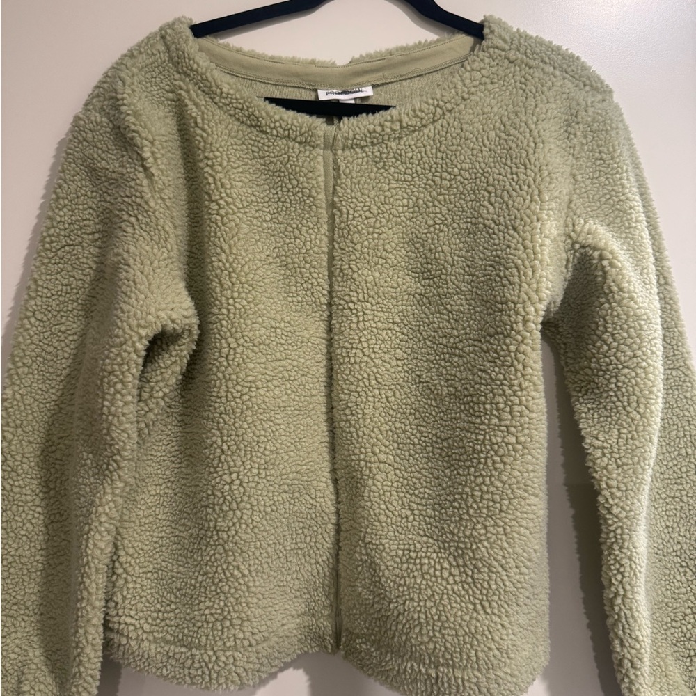 Prologue Sherpa Jacket in Soft Sage